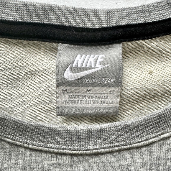 Nike Cutout Grey Crew Sweatshirt - Picture 11 of 12